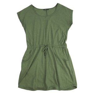 North Face Womens Drawstring Knit Short Sleeve Dress Sz L